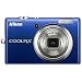 Nikon Coolpix S570 12MP Digital Camera with 5x Wide Angle Electronic Vibration Reduction (VR) Zoom and 2.7-Inch LCD (Blue)