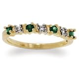 31jYd4hzlWL. SL160  Crystal Birthstone & Diamond Accent Anniversary Ring   Personalized Jewelry