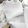 1200-Thread-Count Egyptian Cotton Duvet Set and 2 Shams, Queen, White Solid