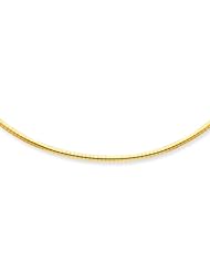 14k 3mm Lightweight Omega Necklace