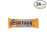 31jYm0Vh vL. SL160  24 Detour Lower Sugar Triple Layer 15g Protein Bar,   1.5oz bars Caramel Peanut, (Value pack 24 bars!)
