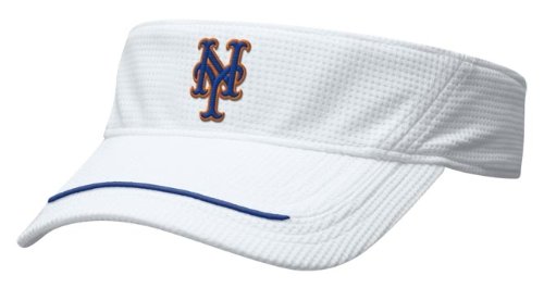 New York Mets White Nikefit Visor
