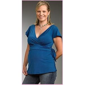 Aimee Essential Wrap Nursing and Maternity Top (Short Sleeve) by Ladies' Short Sleeve Tops
