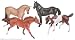Breyer Stablemates Saddle Club 4 Piece Play Set