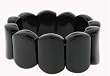 Thick Cushion Stretch Bracelet - Blackstone