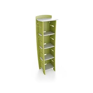 Legare 59-Inch-by-18-Inch Kids' Bookcase, Green and White