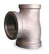 Industrial Grade 2CFH9 Reducing Tee, 2 x 2 x 3/4 In, Red Brass