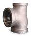 Industrial Grade 2CFH9 Reducing Tee, 2 x 2 x 3/4 In, Red Brass