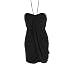 Draped Bust-Out Halter Formal XXL BLK