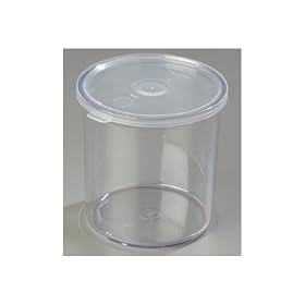 Salad Bar Crock With Lid 1.2 Quart Clear