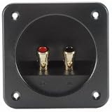 Square Speaker Terminal 4 Gold Spring-Loaded