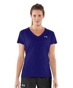 Under Armour Women's Short Sleeve V-Neck Tops (Extra-Small)