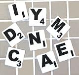 White Large Print Letter Tiles