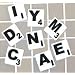 White Large Print Letter Tiles