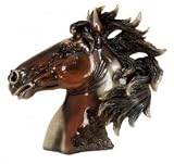 25 Horse Mustang Cold Cast Resin Bust Statue Sculpture