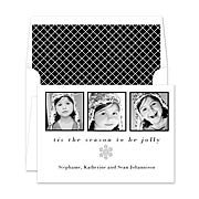 Classic Snowflake Photo Card Holiday Digital Photo Cards