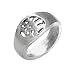 Scorpio Horoscope Sign Silver Tone Pewter Ring, Size 11