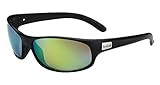 Bolle Recoil Sunglasses, Matte Black Frame, Brown Emerald Lens