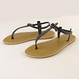 「Christian Louboutin:クリスチャン ルブタン 2012年春夏新作 バックストラップ付き トングサンダル ブラック(BLACK) 並行輸入」の画像