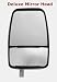 Velvac Deluxe Mirror Head Only with Convex for Right 714580