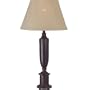 Royce Lighting RLT5142/1-21 Brentwood Collection Indoor/Outdoor table Lamp, Tan Fabric Shades, Grecian Bronze Finish