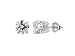 14k White Gold Round Diamond Stud Earrings (1/2 cttw, H-I Color, I1-12 Clarity)