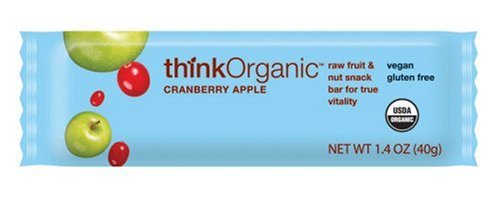 thinkOrganic Cranberry Apple Bars, 1.4-Ounce Bars (Pack of 15) by thinkOrganic