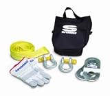 Accessory Kit Incl. 20000 lb. Pulley Block Nylon Sling 2 Bow Shackles Nylon Carry Bag Leather Gloves