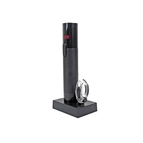GSI Quality Electric Rechargeable Wine Bottle Corkscrew Opener Gift Set With Fancy Foil Cutter And Led Light - Opens Bottle Automatically In Seconds!