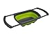 Kitchen Candy Collapsible Over the Sink Colander/Strainer, Green