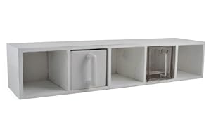 Ib Laursen - Regal, Wandregal mit 5 Keramik-Schubladen (Weiss