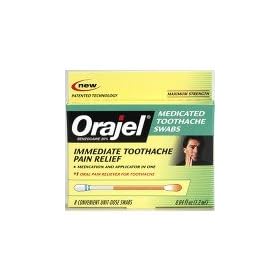 Del Pharmaceuticals Orajel Toothache Swabs