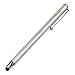 iKross Full Size Touch Screen Stylus Pen with 2 Replaceable Tips for Samsung Galaxy S6 / S5 Active / S5 / S4, Galaxy Note Edge 5 4 3 2 Smartphone Silver