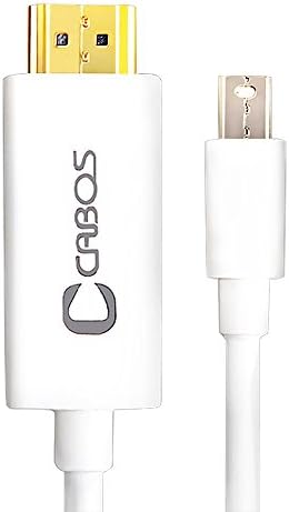 Cabos Mini DP to HDMI Adapter Cable Mini DisplayPort (ThunderboltTM Port) to HDMI HDTV Cable HDMI 2.0 Full HD 1080p Gold Plated Male to Male for Macbook Pro Air Mini iMac Surface Pro 10 Feet