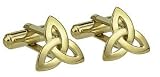 18k Gold Plated Trinity Knot Cufflinks - Made in Ireland