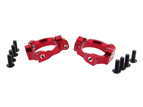 Team Losi Mini 8ight & 8ight-T Upgrade Parts Aluminum Front C-Hub - 1Pr Set Red