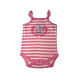 Bon Bebe - Princess Girls Tank Bodysuit, Pink Stripes- Available in Various Sizes