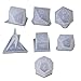 7pcs Silicone Casting Molds Epoxy Resin Molds Dice Fillet Square Triangle Dice Art Resin Moulds for DIY Jewelry Craft Making Digital Game