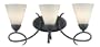 Thomas Lighting M1983-63 Tango Three-Light 22-1/2-Inch W by 10-1/2-Inch H Bath Light, Painted Bronze