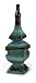18" Glazed Teal & Brown Decorative Ceramic Finial