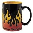 Harley-Davidson&reg; Sculpted Flame Coffee Mug. 15 oz. mug features custom Harley-Davidson&reg; sculpted flames. 99221-03V