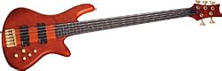 Schecter Stiletto Studio-5 Fretless Electric Bass (5 String, Honey Satin)
