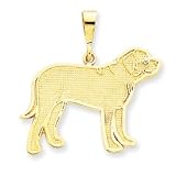 14k Mastiff Pendant