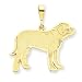 14k Mastiff Pendant