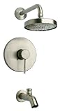 La Toscana 78PW697 Elba Single-Handle Pressure Balance Tub/Shower Faucet, Brushed Nickel