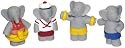 Lansay - Pu&eacute;riculture - Accessoire de chambre - Set De 4 Personnages De Bain
