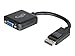 C2G 54323 DisplayPort Male to VGA Female Active Adapter Converter, TAA Compliant, Black (8 Inches)