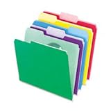 Pendaflex 02086 Pendaflex File Folders W/InfoPocket, 1/3 Cut, Top Tab, Letter, Assorted, 30/Pk