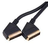 Cable-Tex Scart to Scart 21 pin Gold Cable 1.5 m Lead