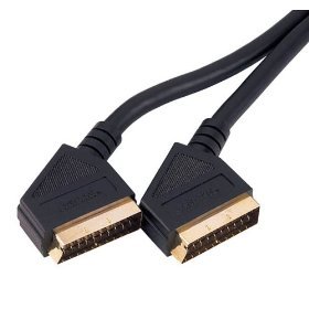 Cable-Tex Scart to Scart 21 pin Gold Cable 1.5 m Lead